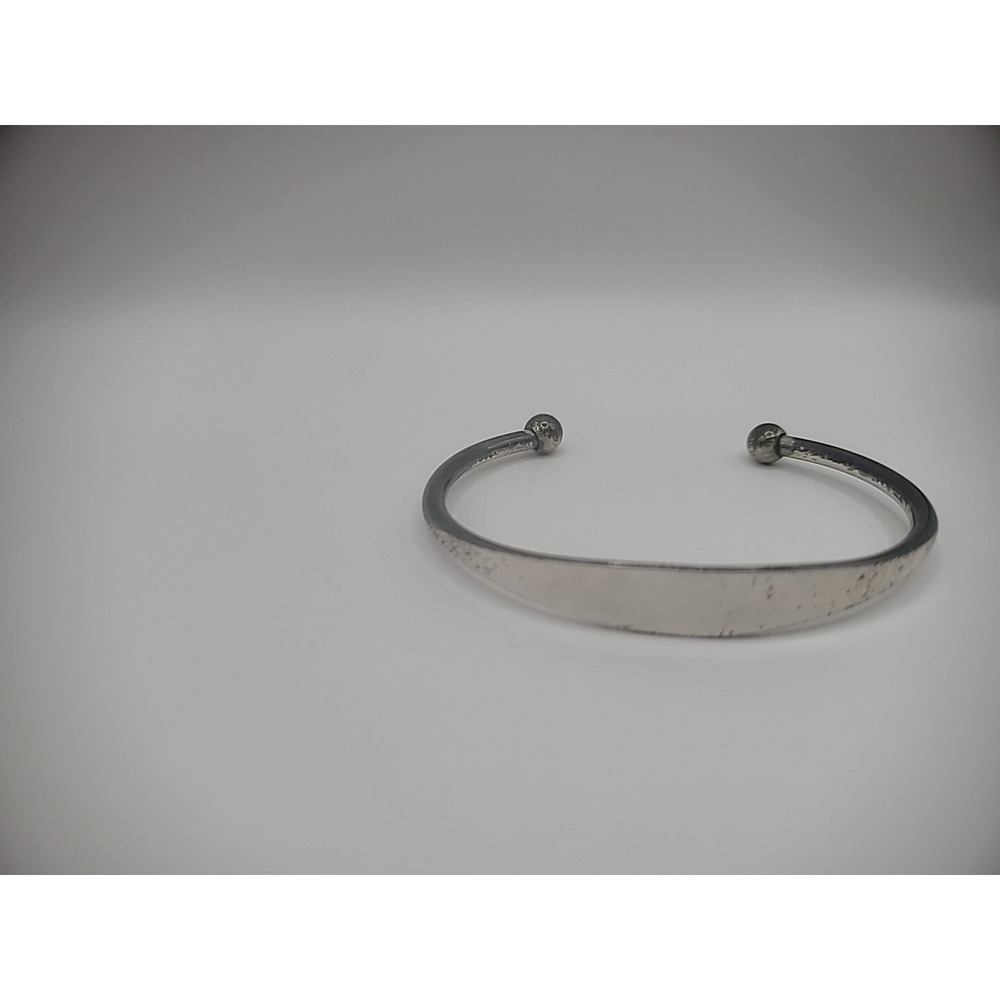 Lillian Vernon 925 Sterling Silver Cuff Bracelet Engravable Jewelry Signed